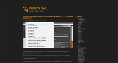 Desktop Screenshot of blog.duber.cz